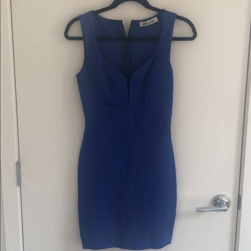 Blue mini dress